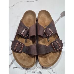 Birkenstock Arizona Habana Oiled Soft Leather Footbed Brown Size 10 Men's EU 43